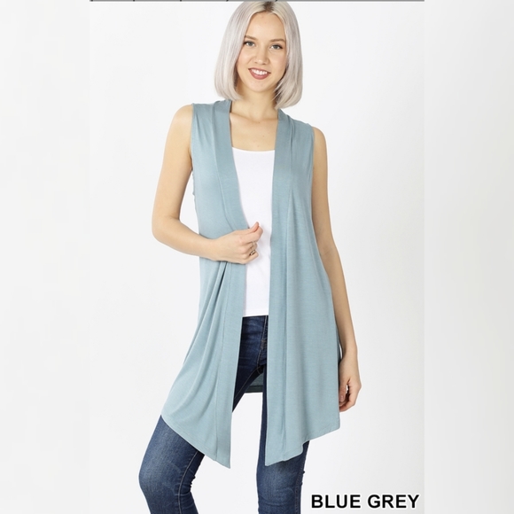 Zenana Outfitters Sleeveless Cardigan - Picture 6 of 6